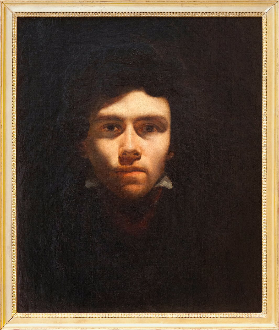 Vermutliches Selbstporträt von Eugene Delacroix (1798-1863), französischer Maler. Gemälde zugeschrieben Delacroix. Fotografie, KIM Youngtae, Rouen, Musée des Beaux Arts de Rouen von Ferdinand Victor Eugene Delacroix