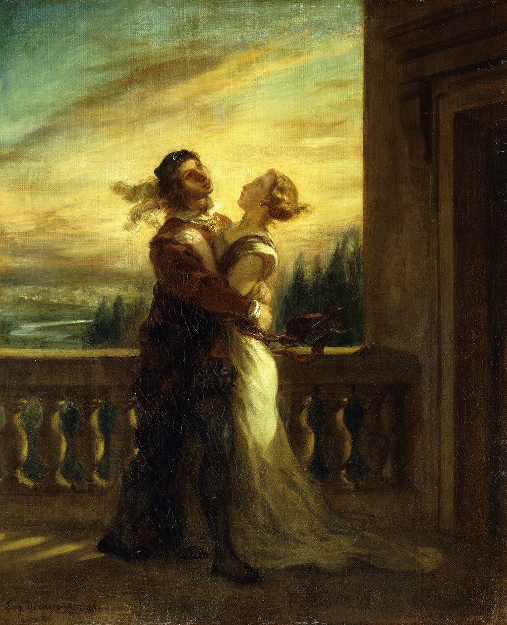 Der Abschied von Romeo und Julia von Ferdinand Victor Eugene Delacroix
