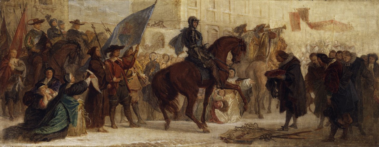 Einzug von Maximilian I. in Prag nach dem Sieg am Weißen Berg im Jahr 1620 von Ferdinand von Piloty