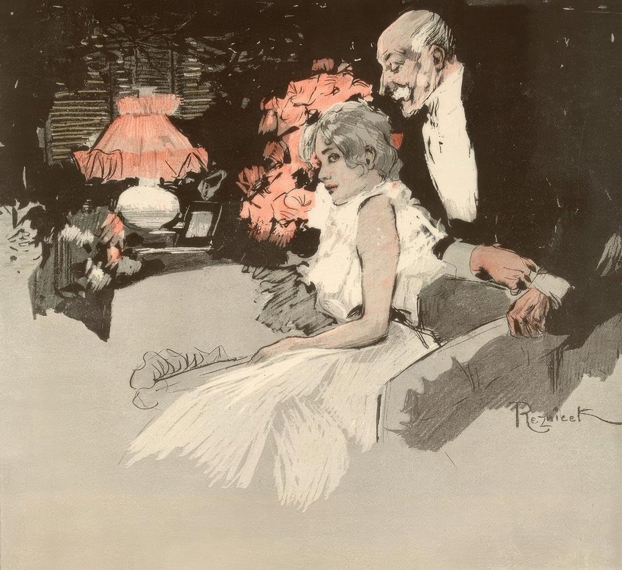 Variola vaccina. Fräulein Lilly, Sie haben entzückende Im von Ferdinand von Reznicek