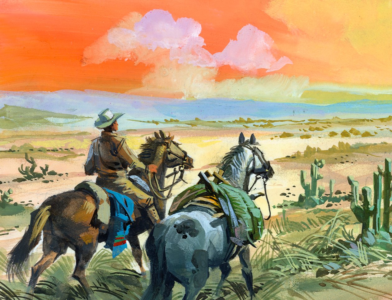 Tschiffely im Wüstenland von Santiago de Estero von Ferdinando Tacconi