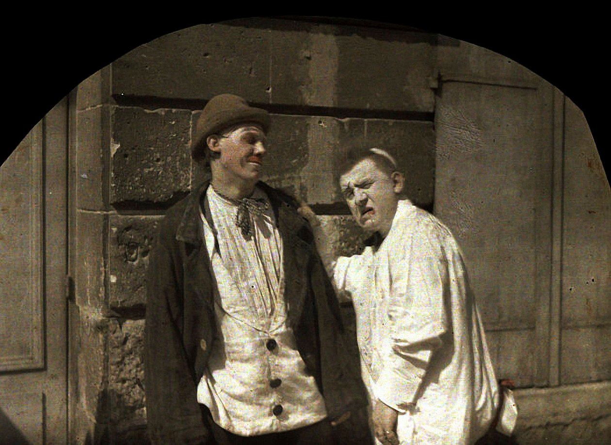 Footel der Clown und sein Sohn, Soissons, Aisne, Frankreich, 1917 von Fernand Cuville