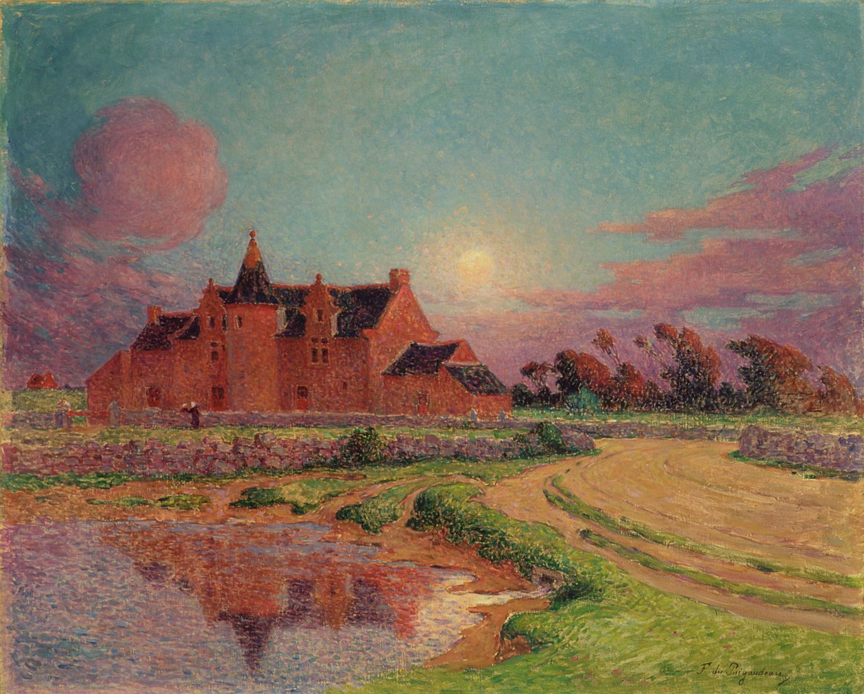Das Herrenhaus von Kervandu, ca. 1910 von Fernand Loyen du Puigaudeau