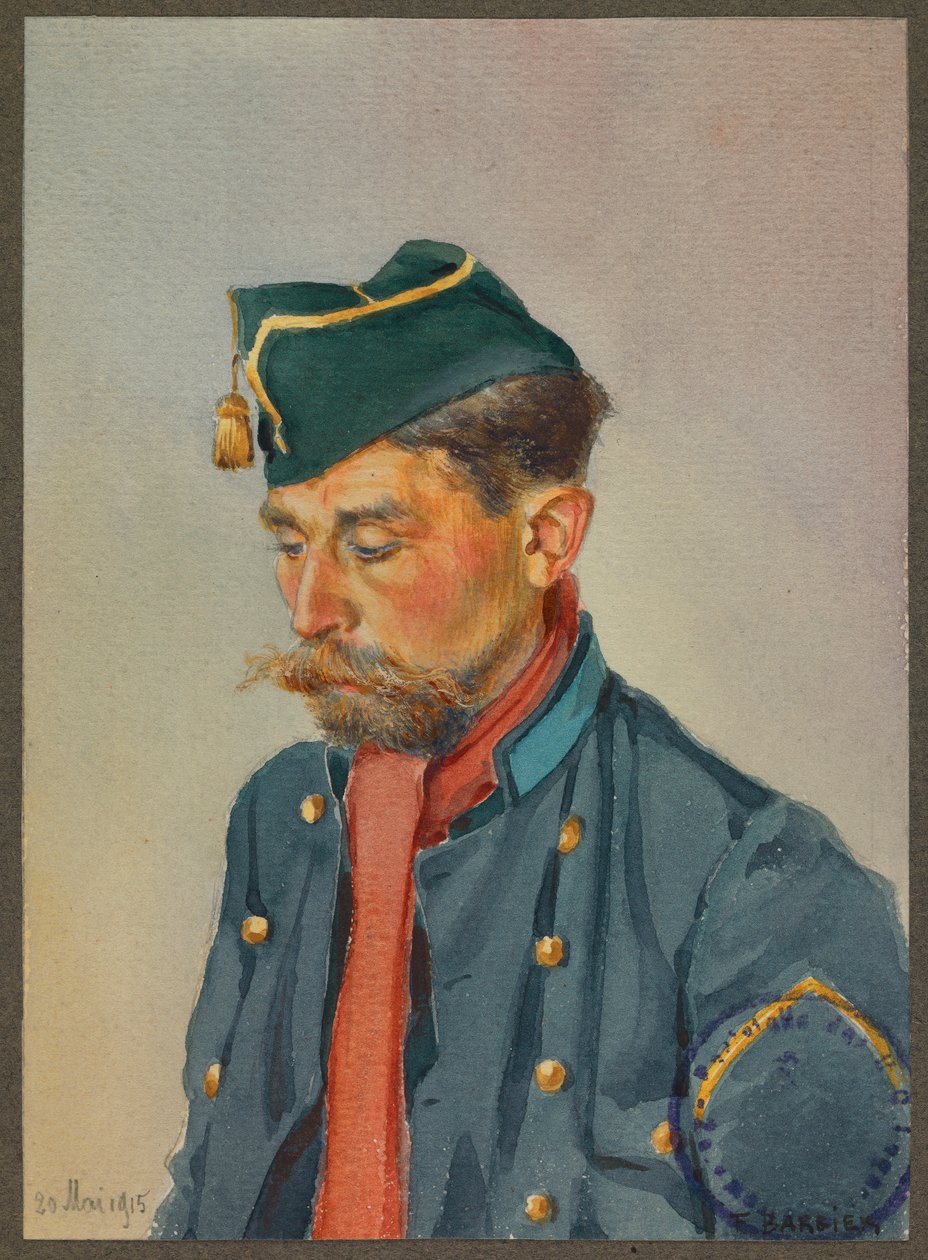 Ein belgischer Lanzenreiter, Gustrow von Fernand Barbier