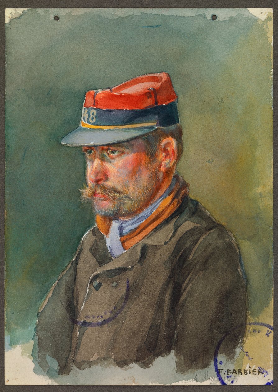 Sergeant Lecacheux der 48. Territorialen, Gustrow von Fernand Barbier