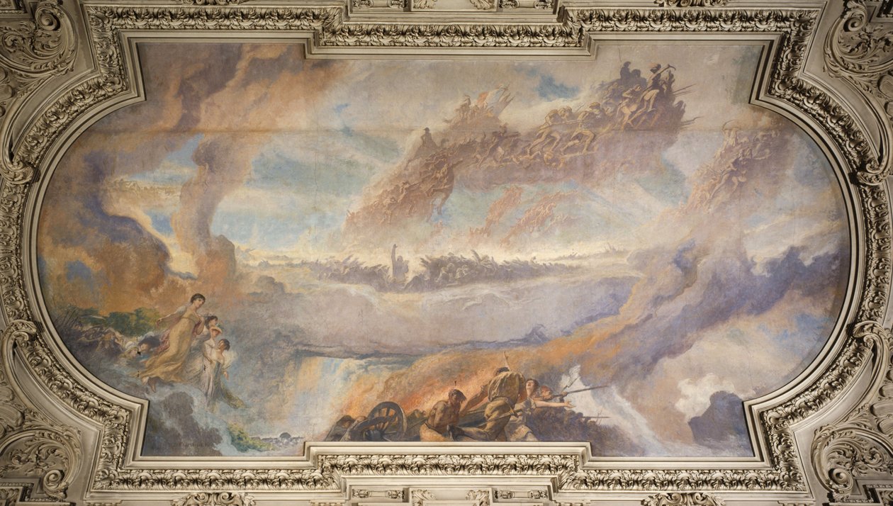 Die Französische Revolution (zentrales Deckengemälde), zwischen 1906 und 1911 von Fernand Cormon