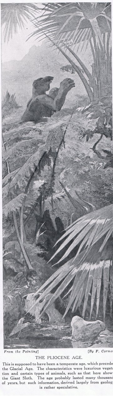 Das Pliozän, Illustration aus 