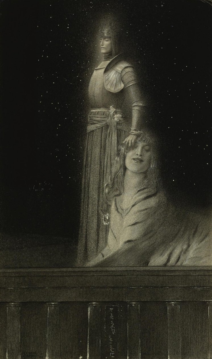 Mit Verhaeren: Ein Engel von Fernand Khnopff