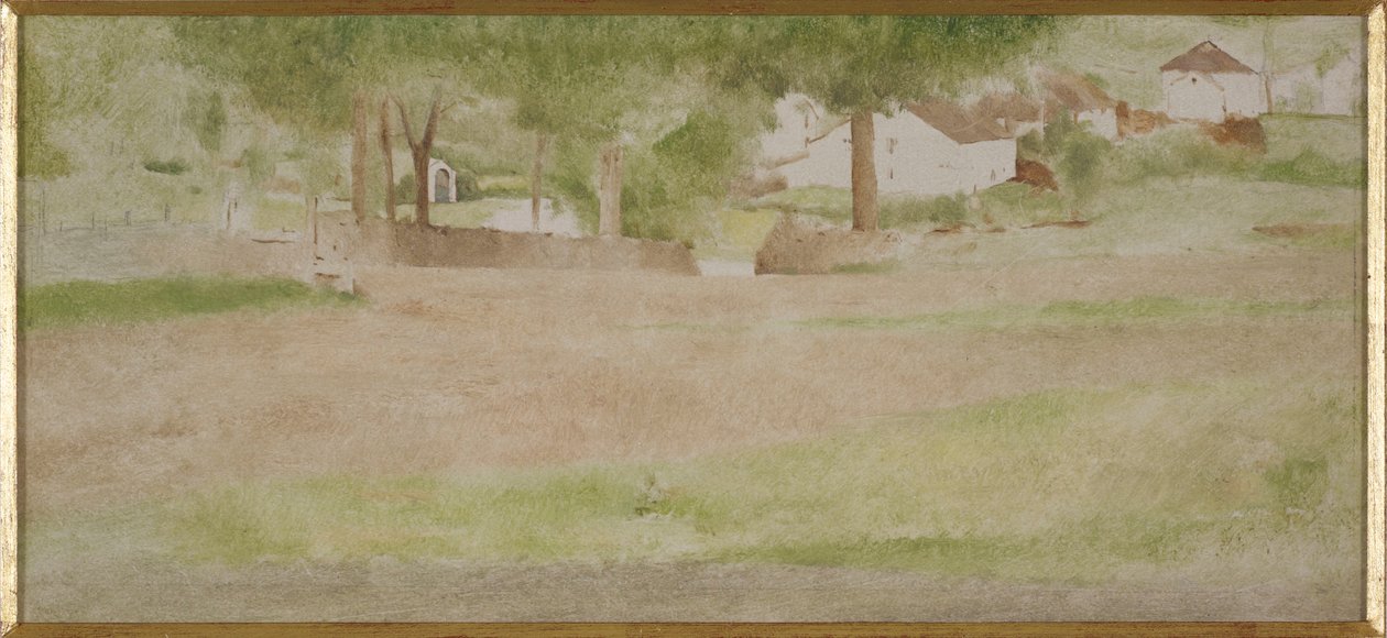 Landschaft mit Brücke bei Fosset von Fernand Khnopff