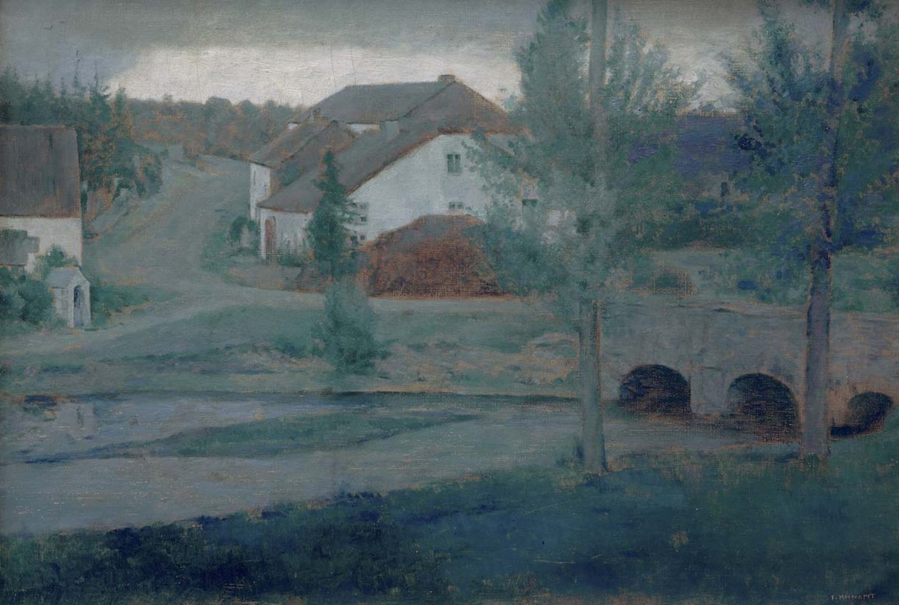 Der Eingang zum Dorf, 1885 von Fernand Khnopff