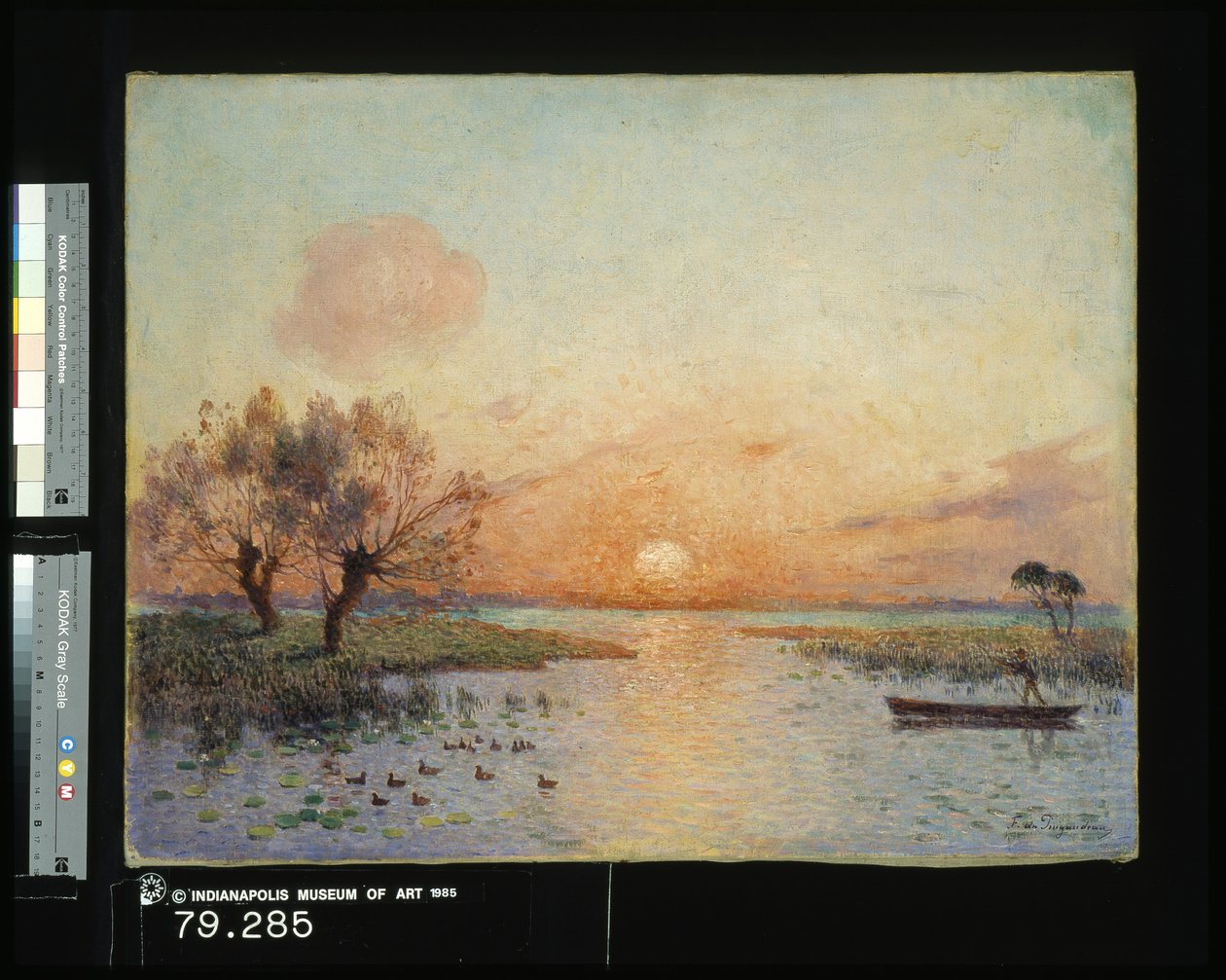 Der Teich bei Sonnenuntergang (La Mare Au Coucher Du Soleil) von Fernand Loyen du Puigaudeau