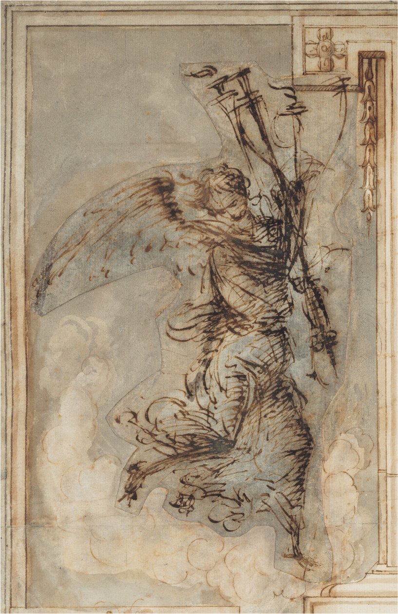 Ein Engel mit einer Fackel, um 1500-1504 von Filippino Lippi