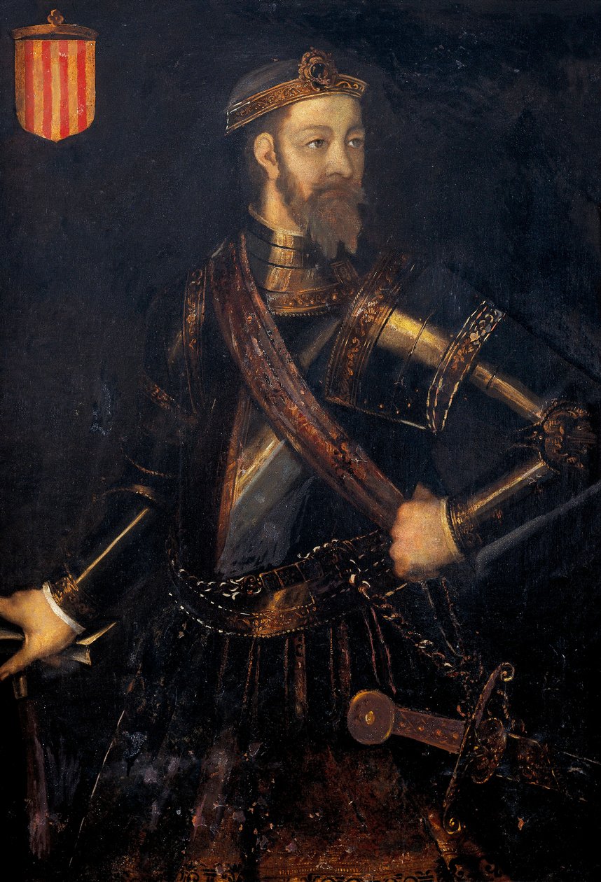 Porträt von Ramon (Raymond) Borell I (972-1017), Graf von Barcelona, Gerona und Ausona von Filippo Ariosto