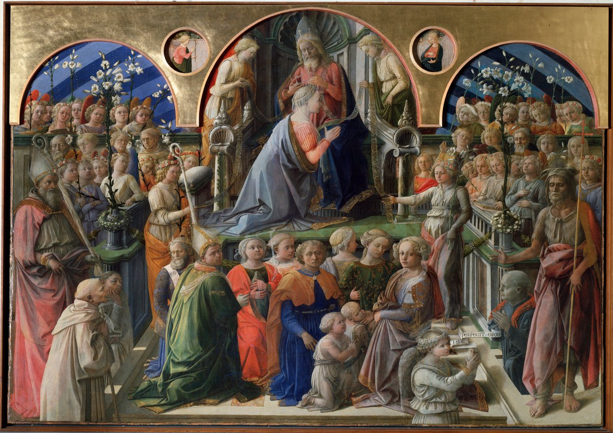 Die Krönung der Jungfrau von Filippo Lippi
