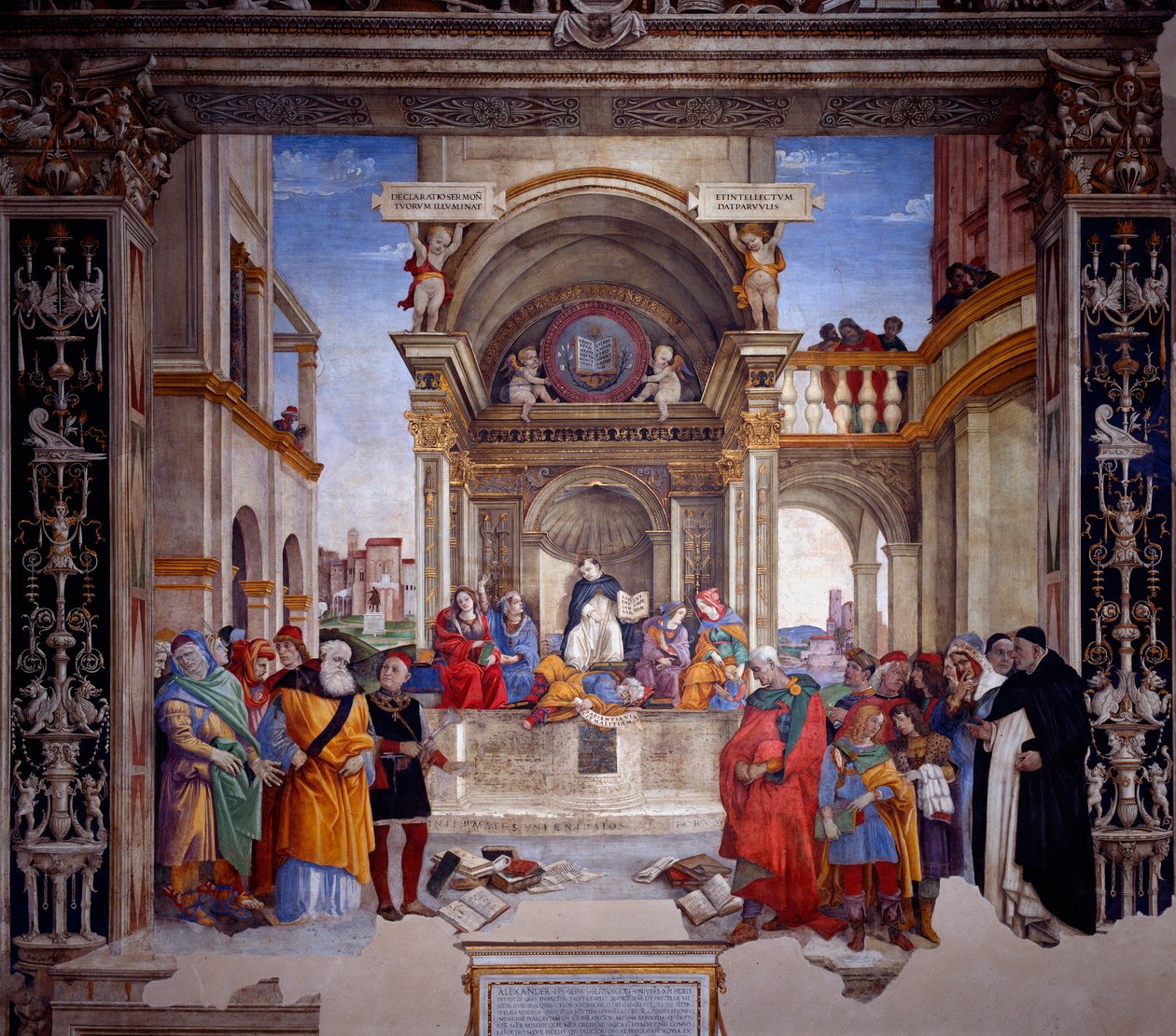 Triumph des heiligen Thomas von Aquin über die Ketzer von Filippo Lippi