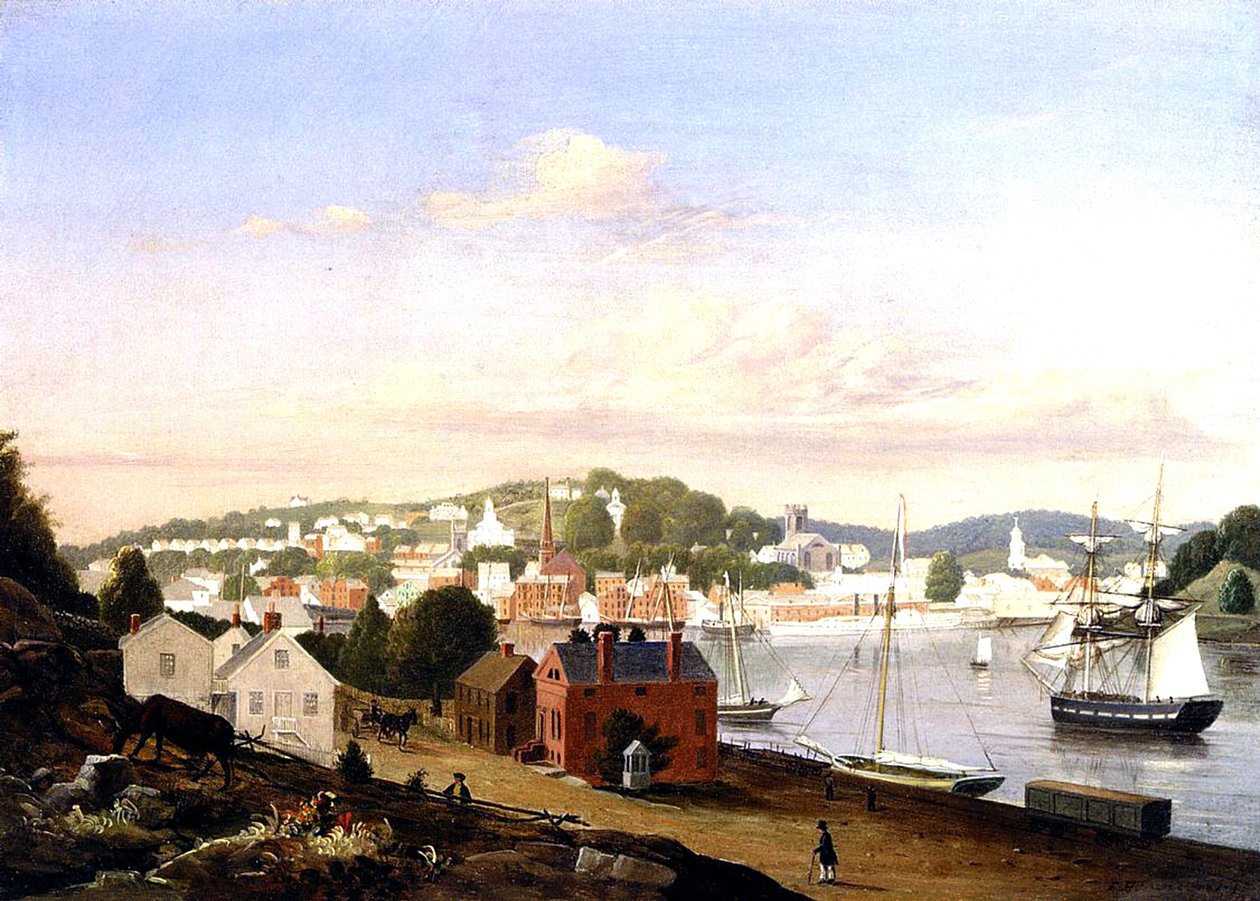 Ansicht von Norwich, Connecticut, USA, 1849 von Fitz Henry Lane