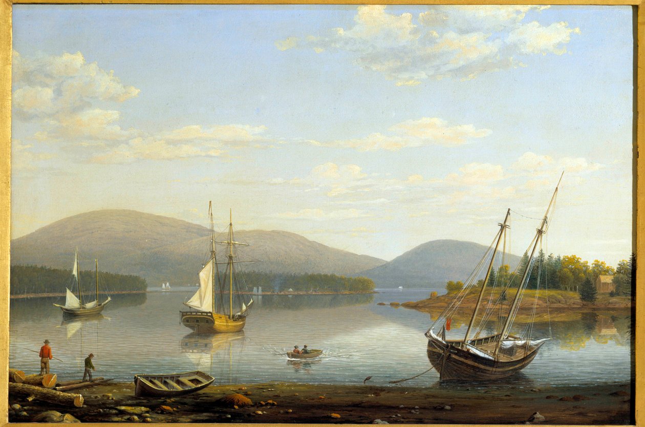 Ansicht des Hafens von Somes in Maine, USA von Fitz Henry Lane
