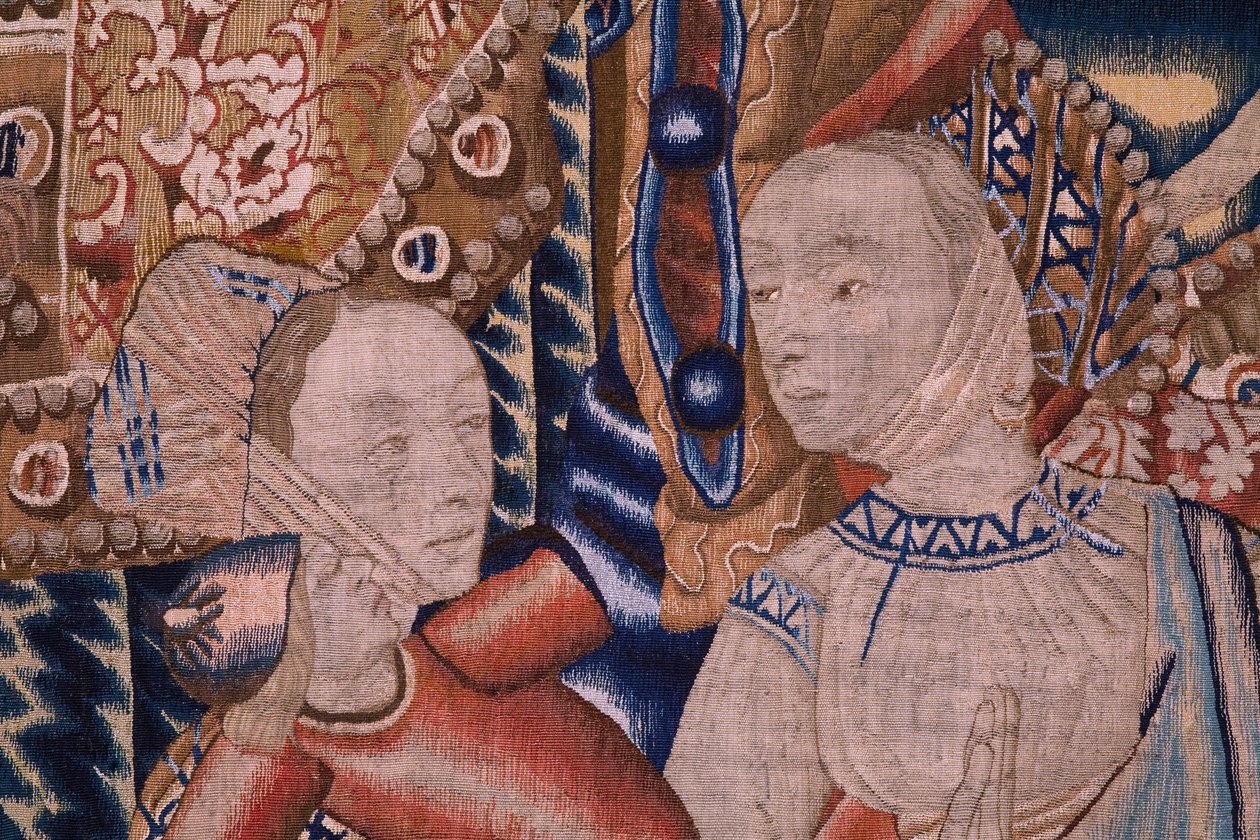 Das Durchqueren des Roten Meeres (Paso del Mar Rojo). Ca. 1490. (Detail) von Flemish School