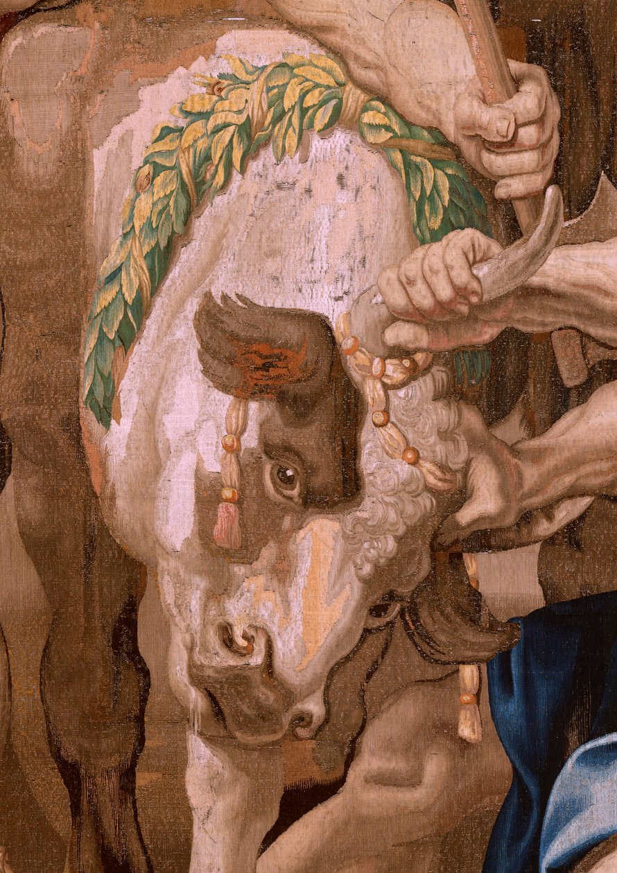 Sieg der Eucharistie über heidnische Opfer (Serie Der Triumph der Eucharistie) von Flemish School