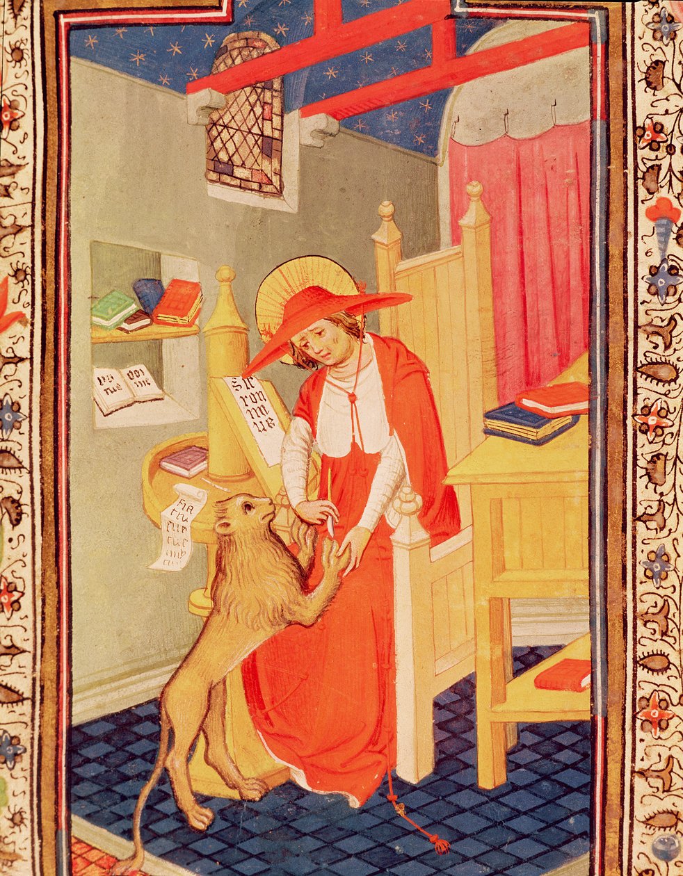Fol.310v St. Hieronymus, aus dem Stundenbuch von Don Duarte von Flemish School