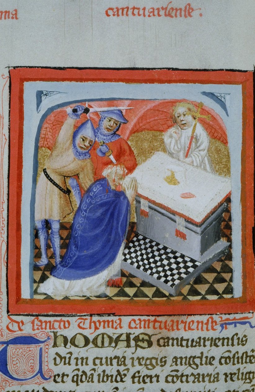 Ms Gen 1111 Seite aus der Legenda Aurea, Brügge, ca. 1400-10 von Flemish School