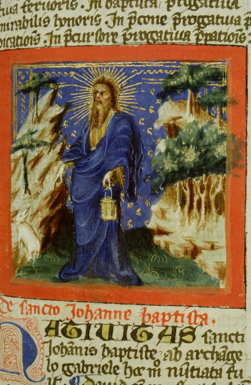 Ms Gen 1111 Seite aus der Legenda Aurea, Brügge, ca. 1400-10 von Flemish School
