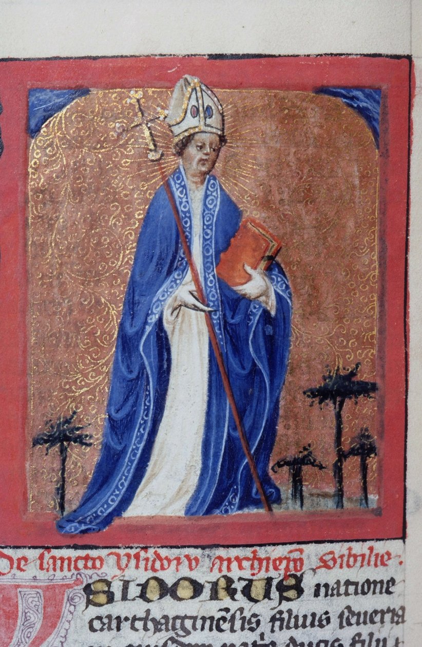 Seite aus der Legenda Aurea, Brügge, ca. 1400-10 von Flemish School