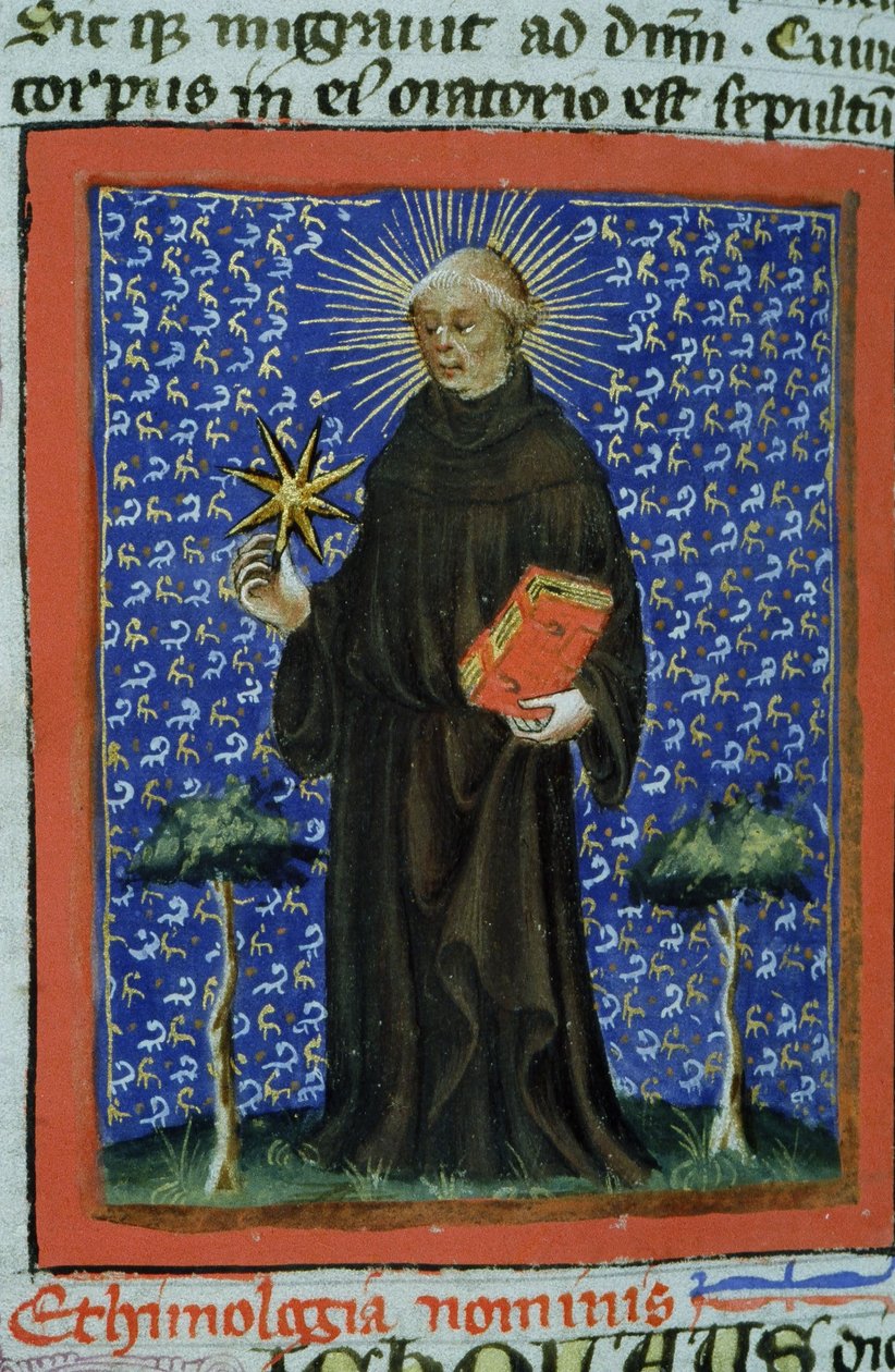 Seite aus der Legenda Aurea, Brügge, ca. 1400-10 von Flemish School