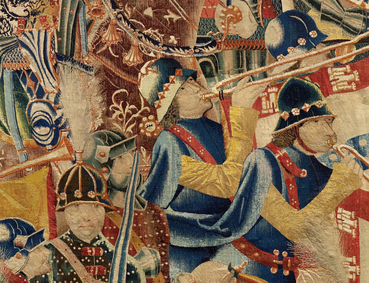 Serie Eroberungen von König Alfons I. von Portugal (Conquistas de Alfonso V de Portugal). Einnahme von Arcila (Toma de Arcila, Asalto de Arcila, De inname van Arzila). Tournai. von Flemish School
