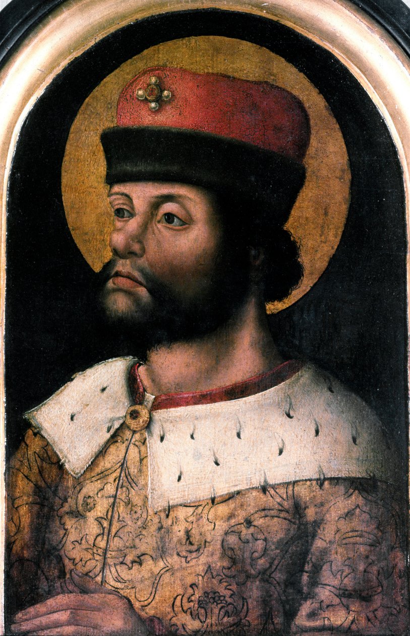 Porträt von Karl dem Großen (742-814) Anonymes Gemälde der flämischen Schule. 16. Jahrhundert London, Antiquaries Society von Flemish School