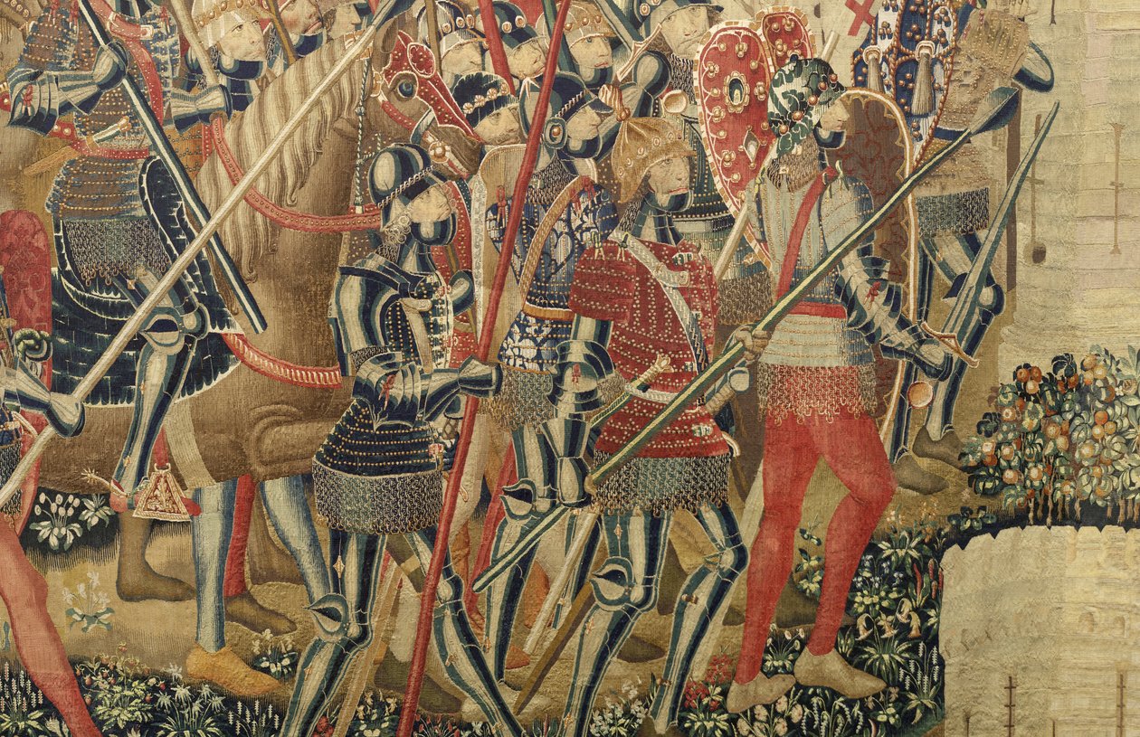 Wandteppich, der die Eroberungen von König Alfons V. von Portugal zeigt (Detail) von Flemish School