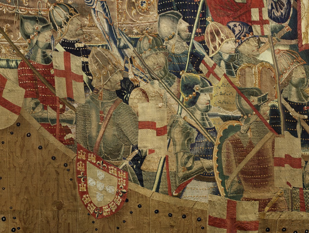 Wandteppich, der die Eroberungen von König Alfons V. von Portugal zeigt (Detail) von Flemish School