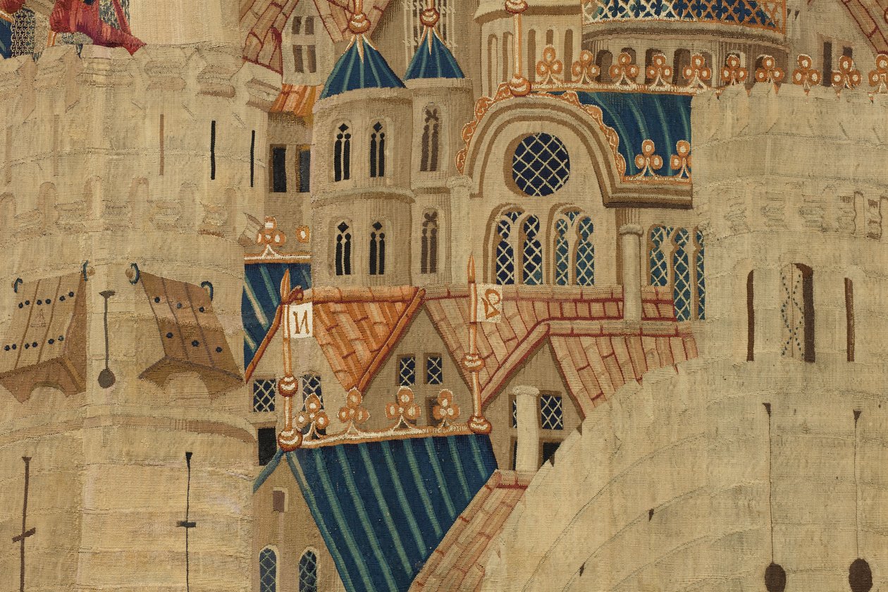 Wandteppich, der die Eroberungen von König Alfons V. von Portugal zeigt (Detail) von Flemish School