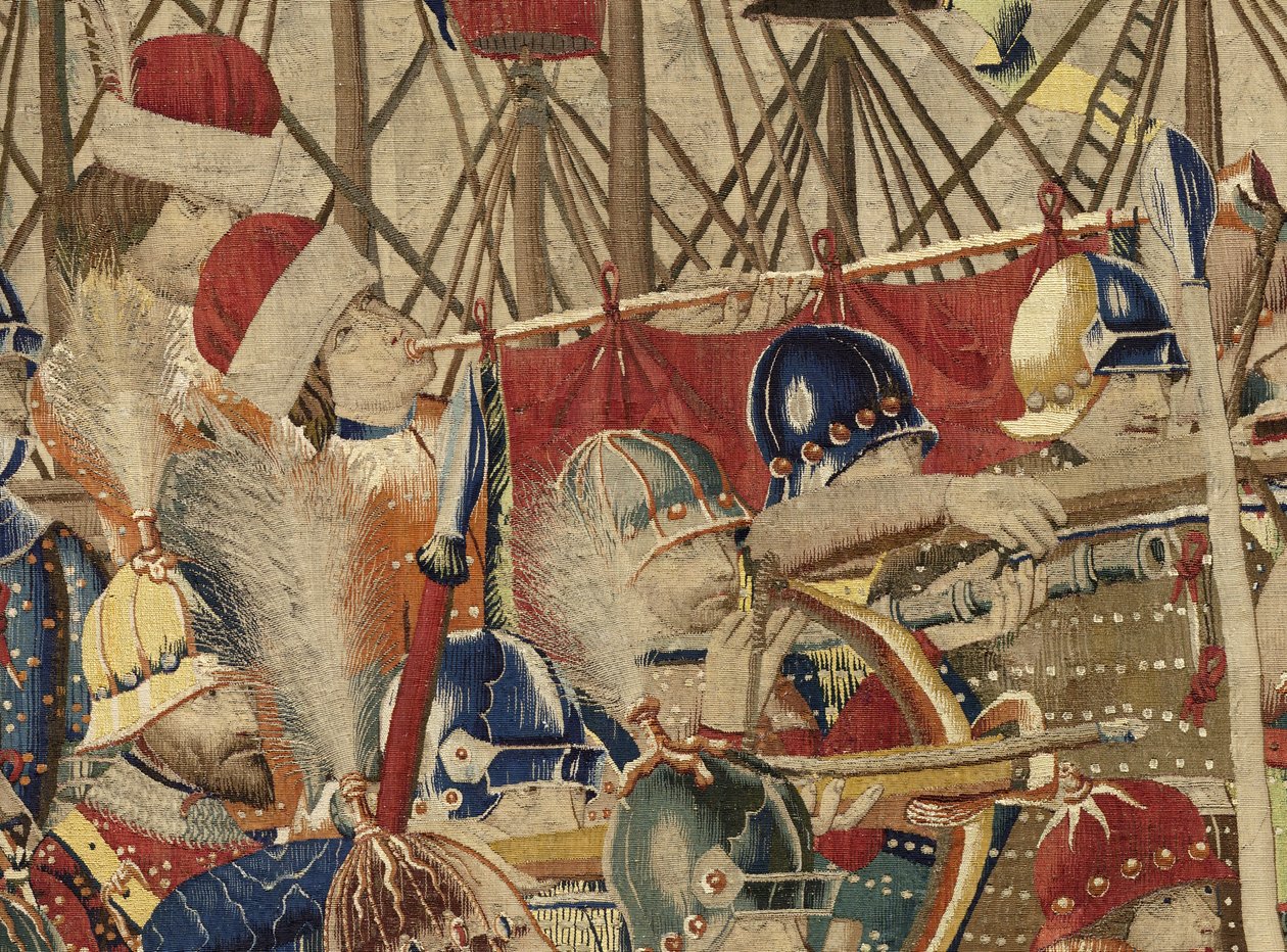 Wandteppich, der die Eroberungen von König Alfons V. von Portugal zeigt von Flemish School