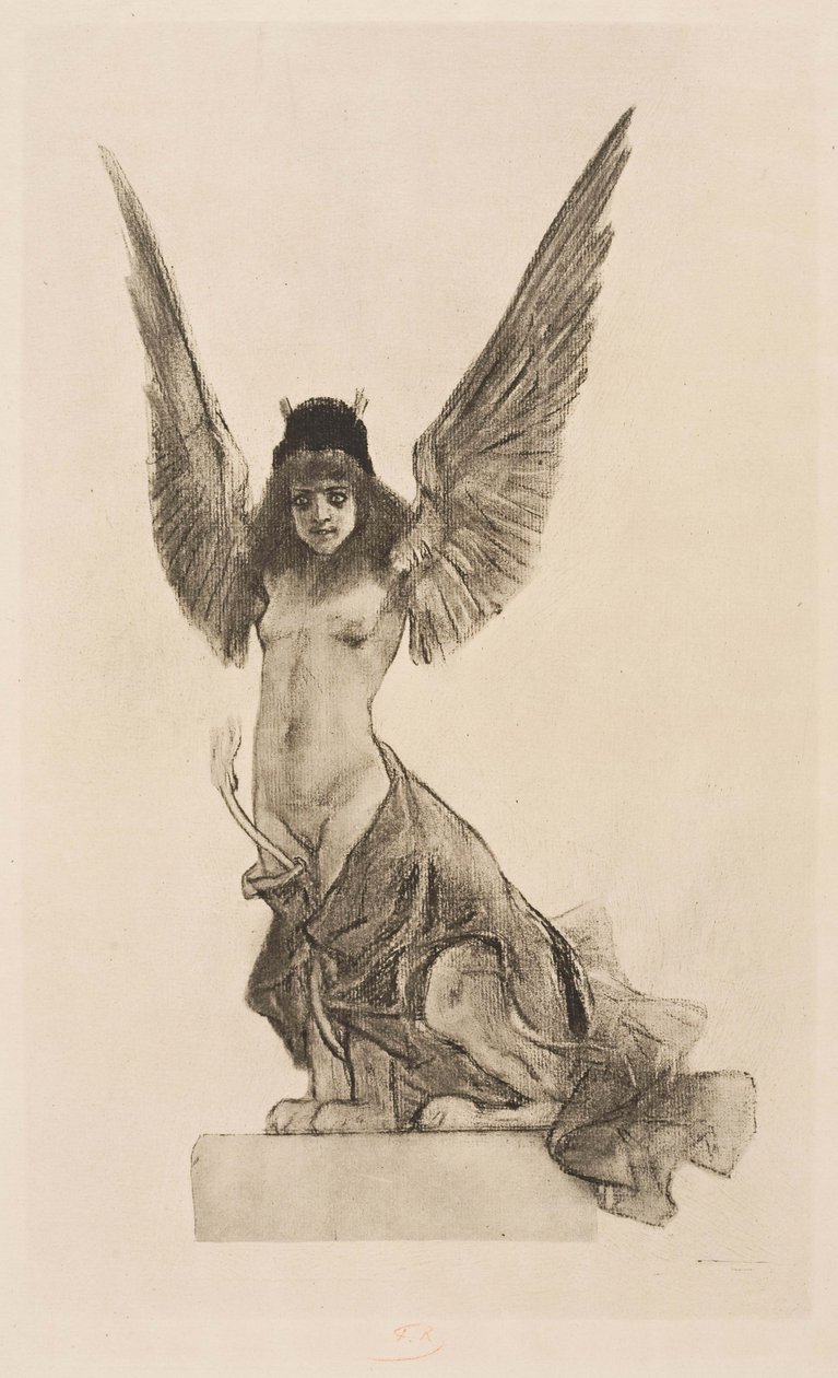 Weibliche Sphinx oder Parallel von Félicien Rops