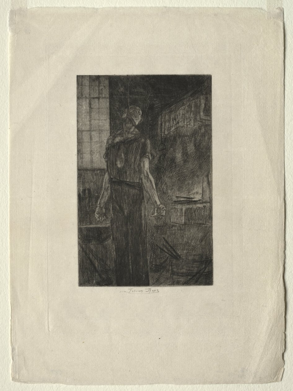 Die Hinrichtung von Levallois-Perret von Félicien Rops