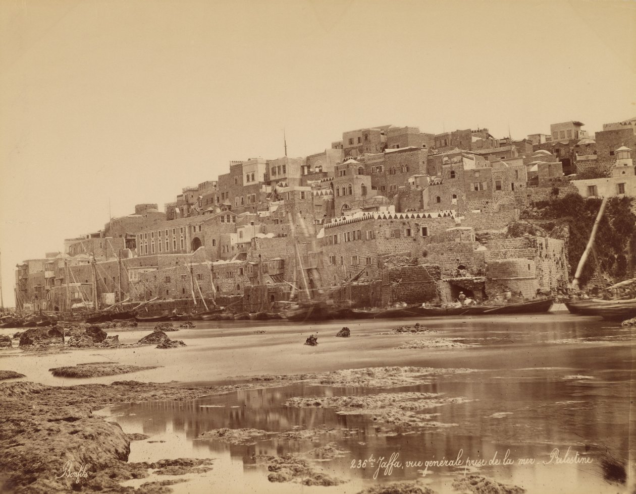 Jaffa, Gesamtansicht vom Meer aus - Palästina von Félix Bonfils