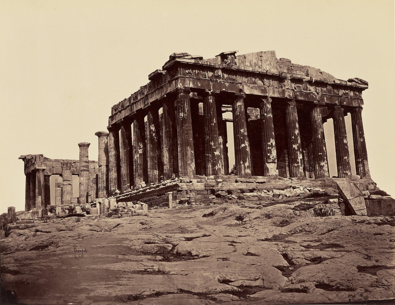 Parthenon, von den Propyläen - Athen. [Von Nordwesten] von Félix Bonfils