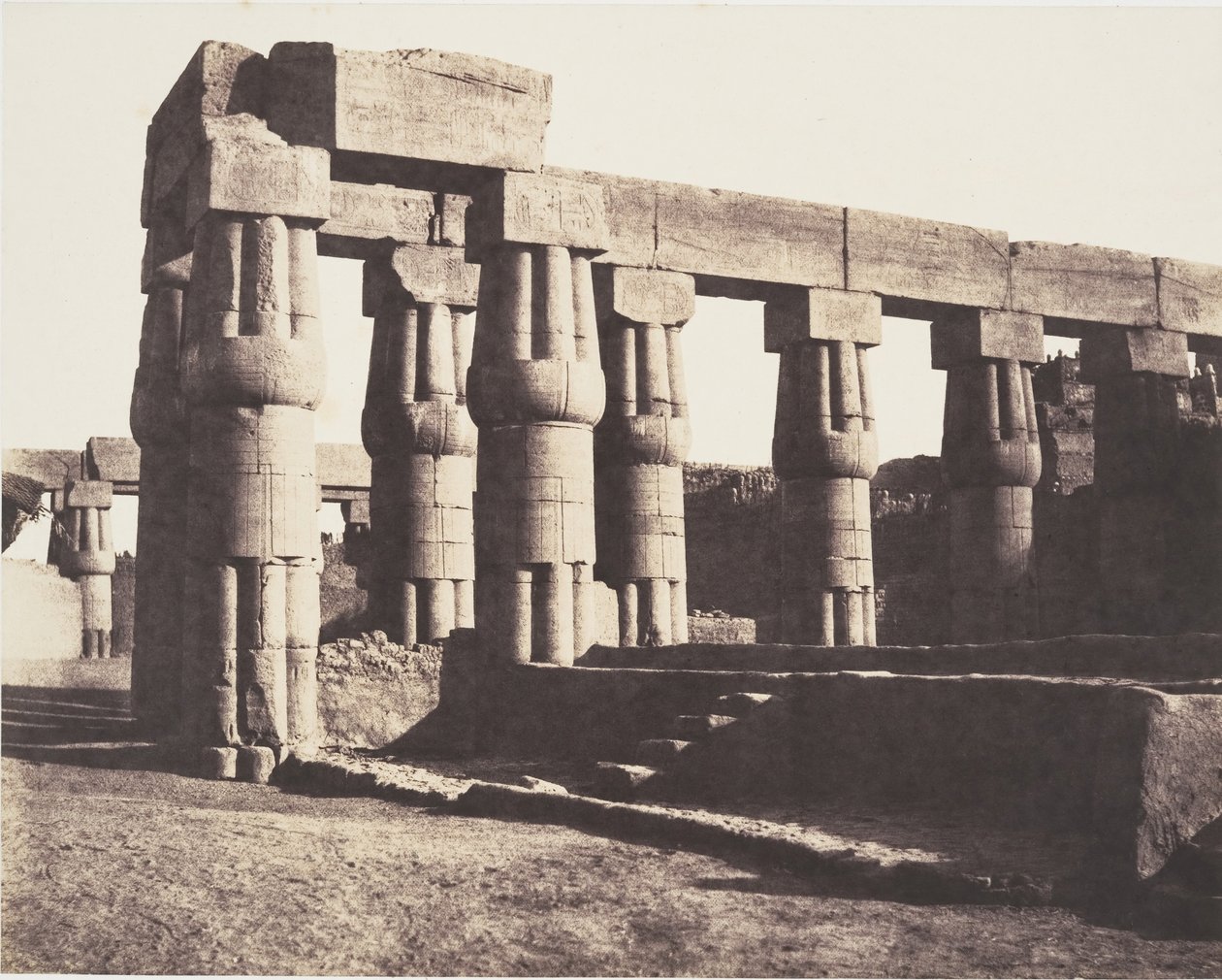 Louksor Theben, Spätere Konstruktion - Galerien - Parallel von Félix Teynard