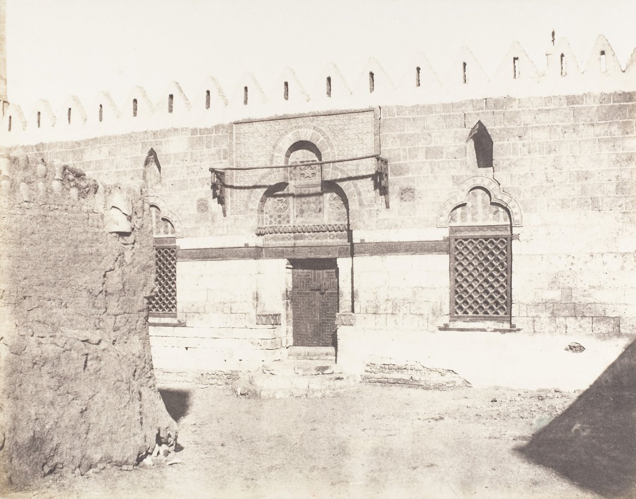 Souâdj, Grab von Mourâd-Bey - Eingang der Moschee, 1851-52, gedruckt 1853-54 von Félix Teynard