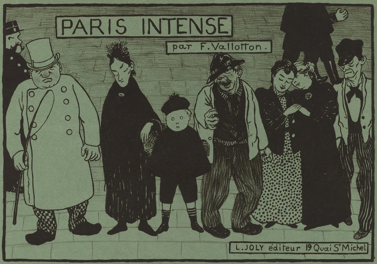 Albumcover für Paris Intense, 1894 von Félix Vallotton