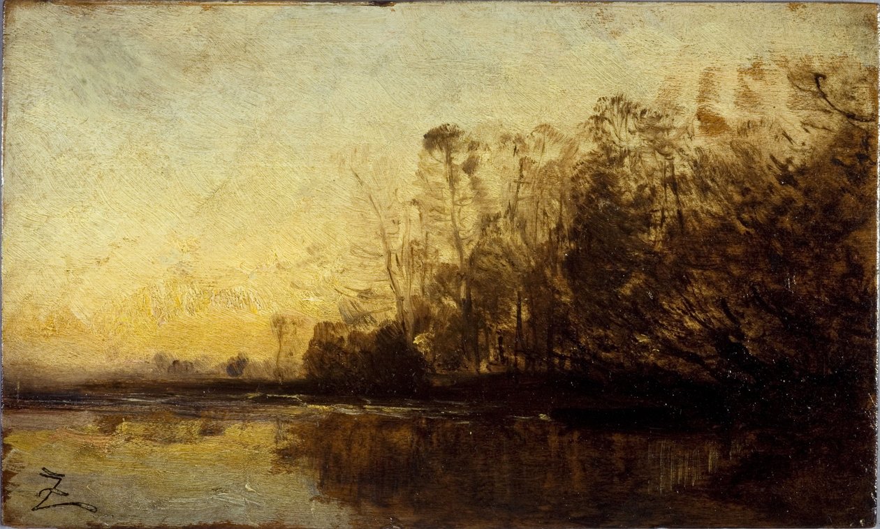Sonnenuntergang, zwischen 1850 und 1860 von Félix Ziem