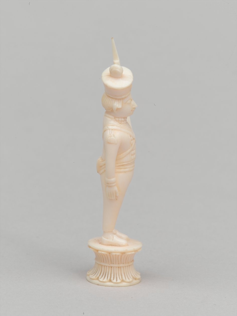 Weißer Bauer, Schachfigur, Indien, ca. 1820 von Flora Macdonald Reid