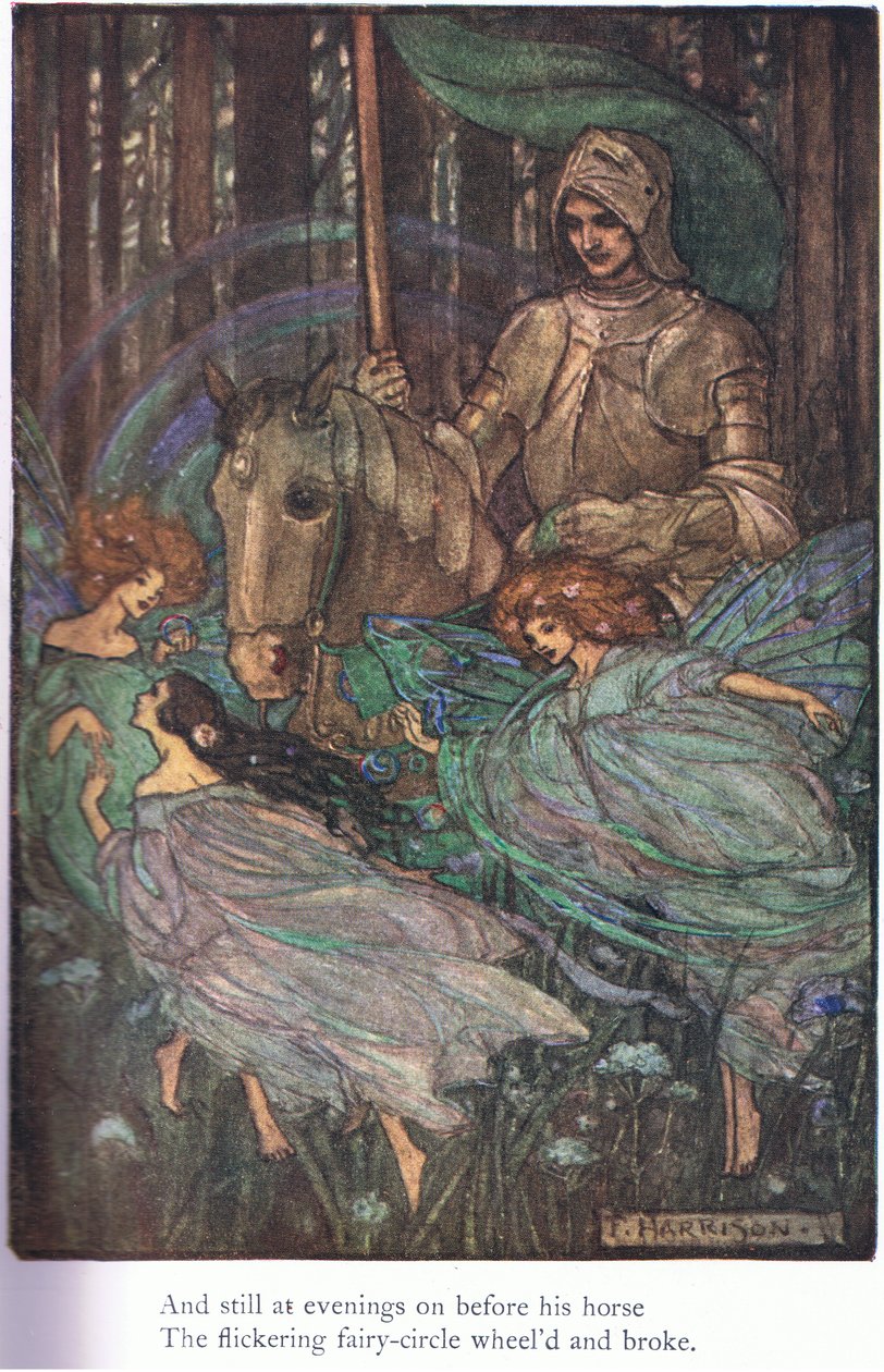 Und immer noch abends vor seinem Pferd (Guinevere) von Florence Harrison