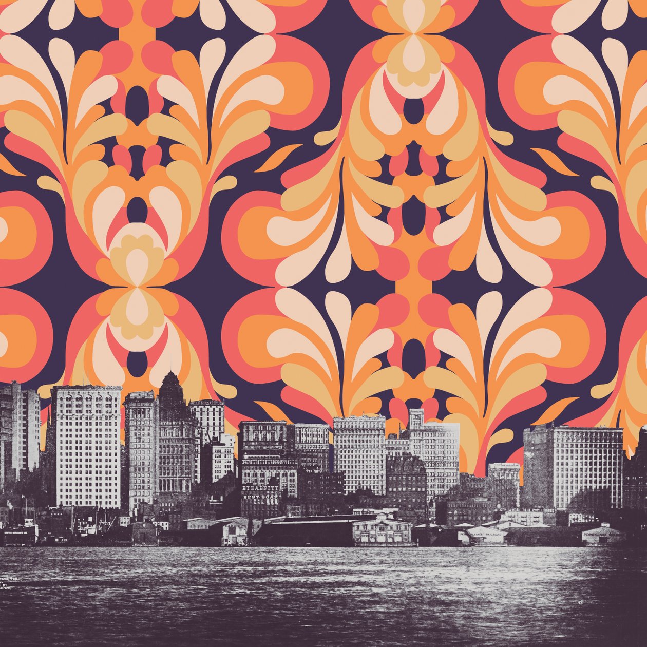 Bunter Himmel über New York von Florent Bodart