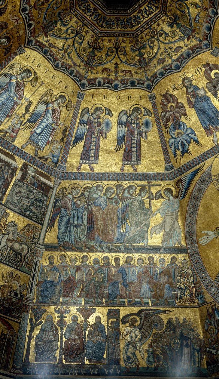 Mosaik an der Kuppeldecke des Baptisteriums von St. Johannes, Florenz von Florentine School