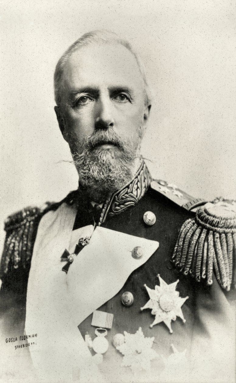 Porträt von Oscar II, König von Schweden und Norwegen von Florman Gosla