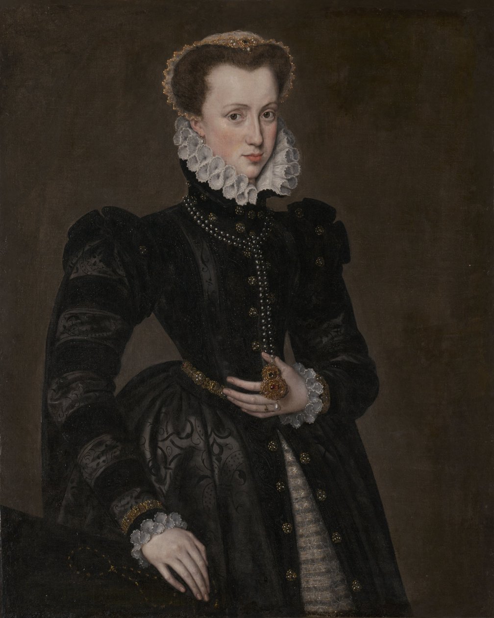 Porträt einer Hofdame von Follower of Antonis Mor