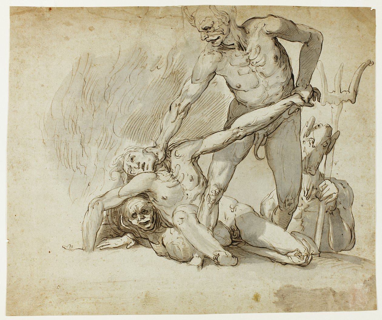 Die Verdammten in der Hölle von Follower of John Hamilton Mortimer