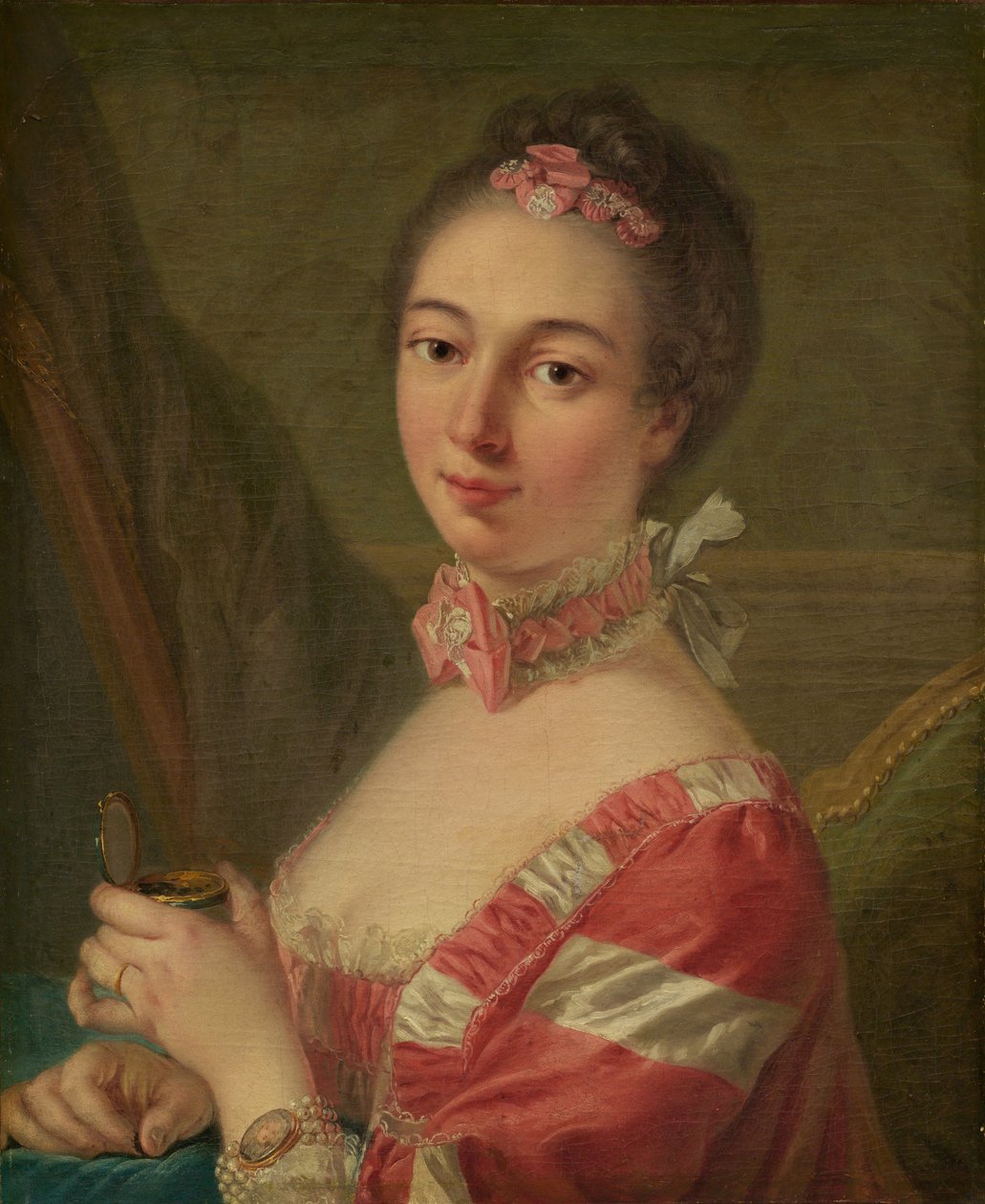 Porträt einer Dame von Follower of Louis Michel Van Loo